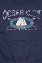 Vintage Navy Blue Ocean City New Jersey Sweatshirt (1990s)