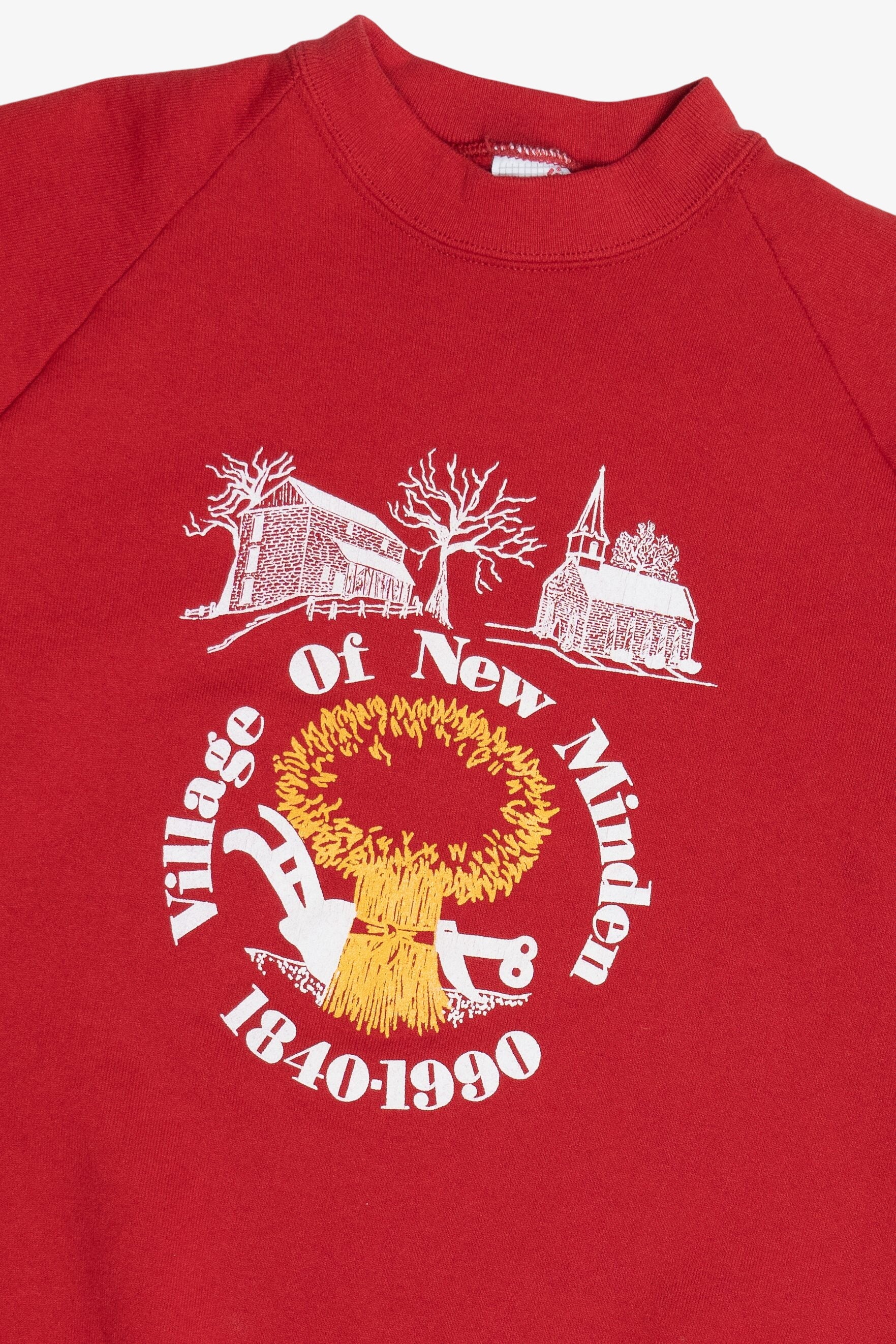 Vintage "Village Of New Minden" 1840-1990 Commemorative Raglan Sweatshirt (1990s)