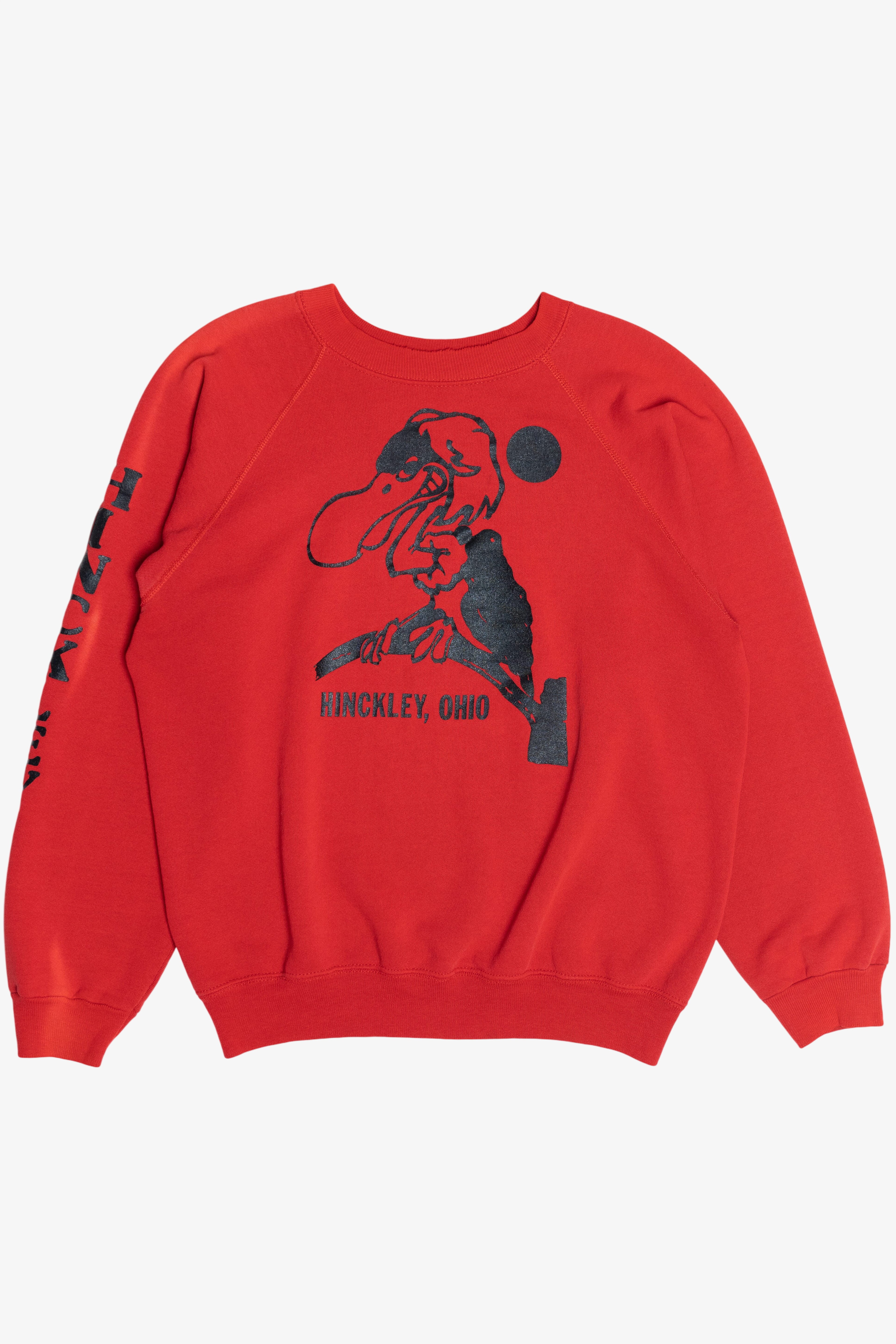 Vintage Sun Faded "Hinckley, Ohio" Souvenir Sweatshirt (1990s)