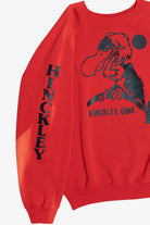 Vintage Sun Faded "Hinckley, Ohio" Souvenir Sweatshirt (1990s)