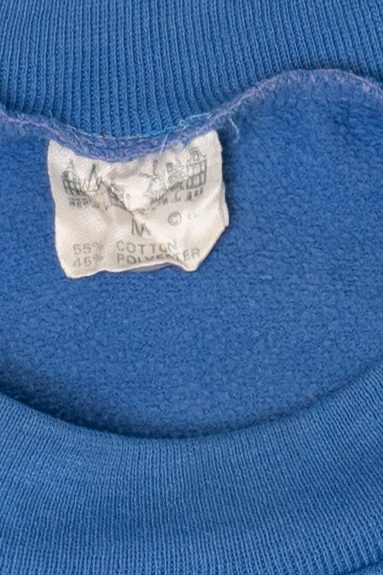 Vintage Blue Embroidered Holland Amsterdam Sweatshirt (1990s)