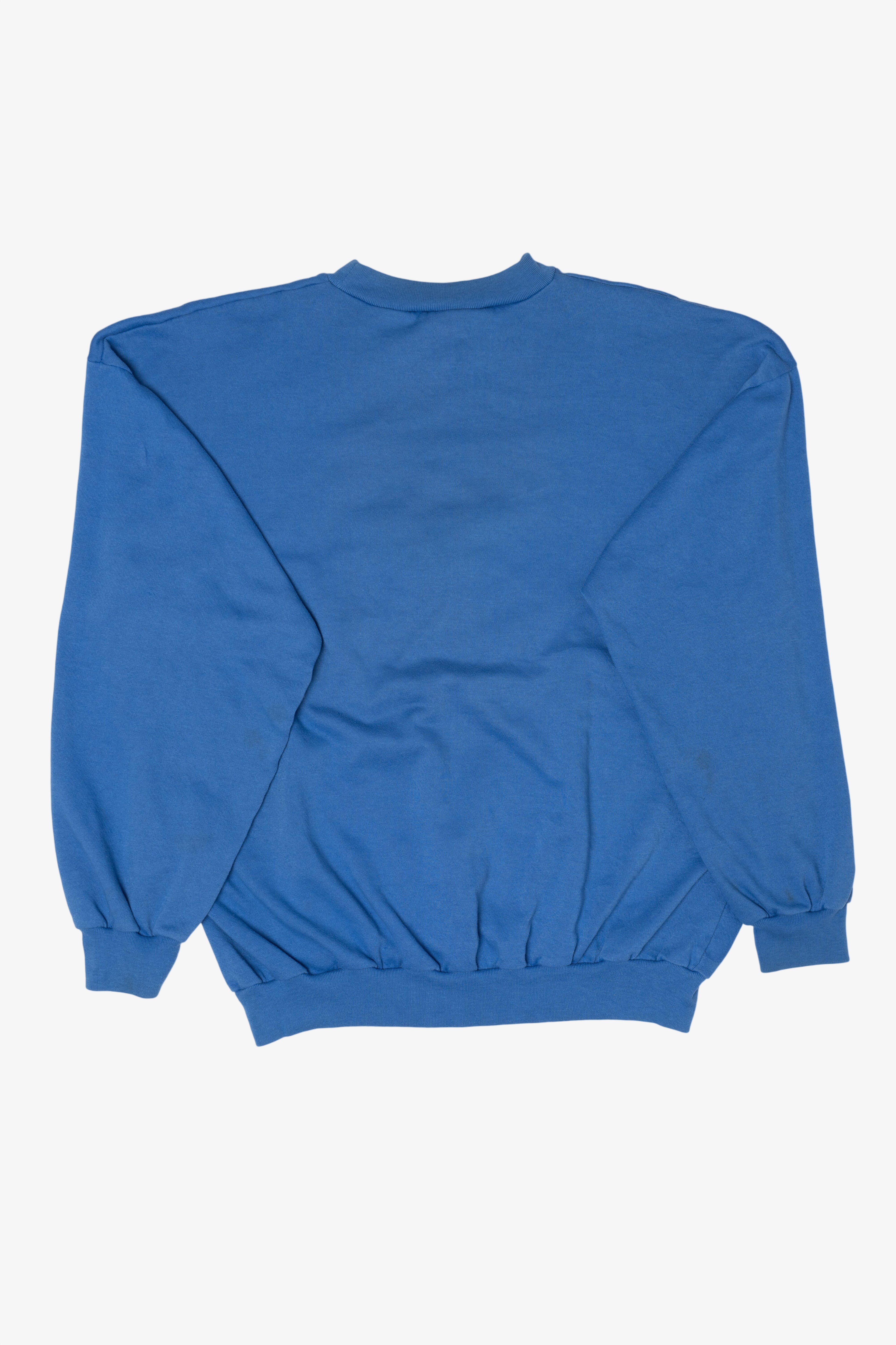 Vintage Blue Embroidered Holland Amsterdam Sweatshirt (1990s)