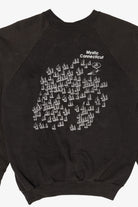 Vintage Mystic Connecticut Sailboats Funny Raglan Sweatshirt (1980s)