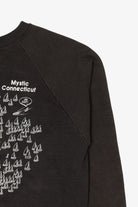 Vintage Mystic Connecticut Sailboats Funny Raglan Sweatshirt (1980s)