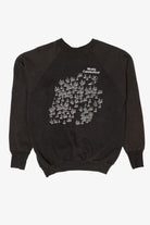 Vintage Mystic Connecticut Sailboats Funny Raglan Sweatshirt (1980s)