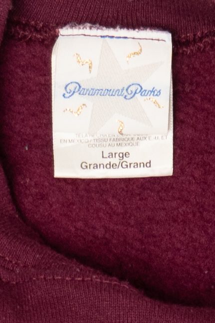 Vintage Burgundy Paramount's Great America Sweatshirt (1990s)