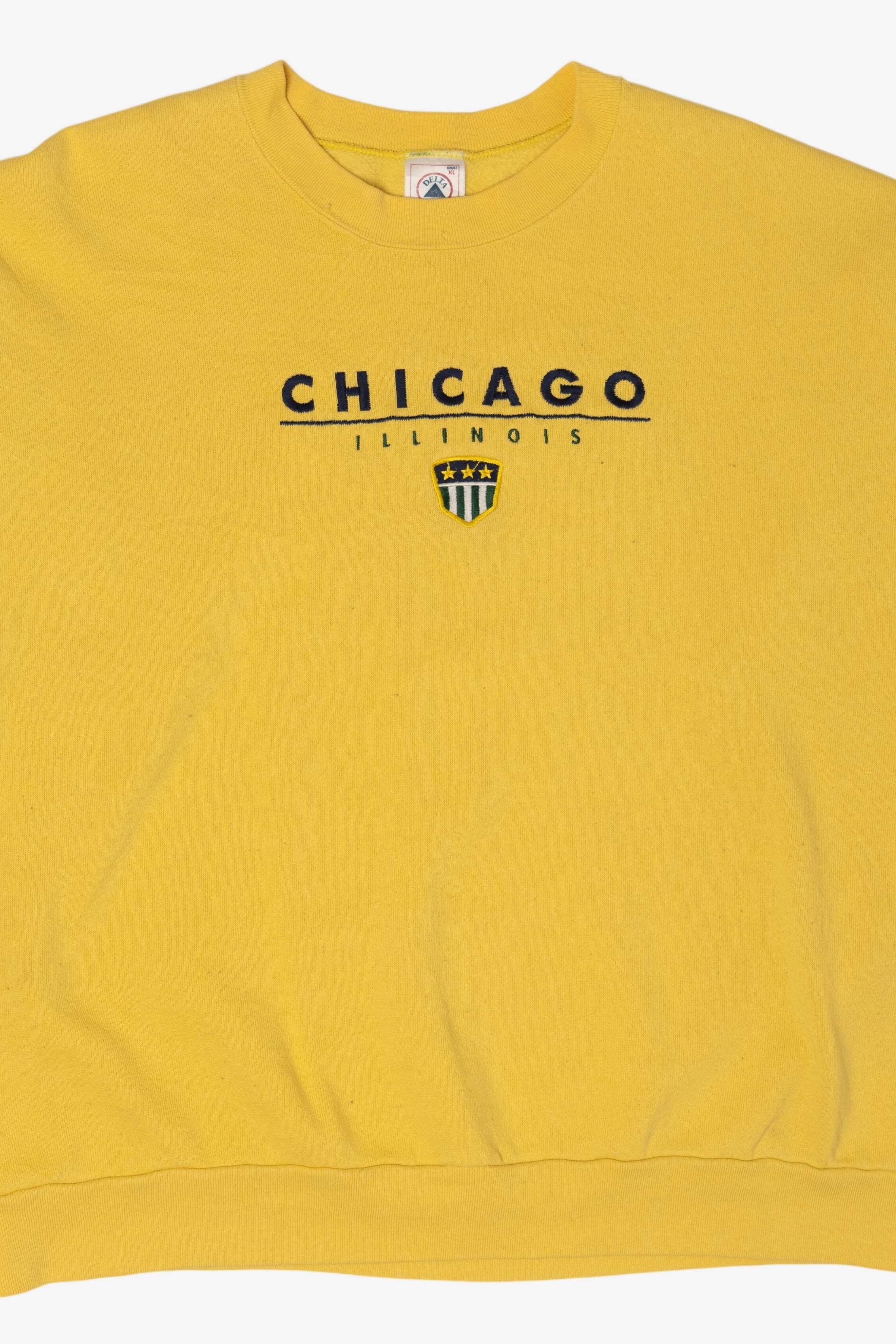 Vintage Yellow Chicago Illinois Sweatshirt (1990s)