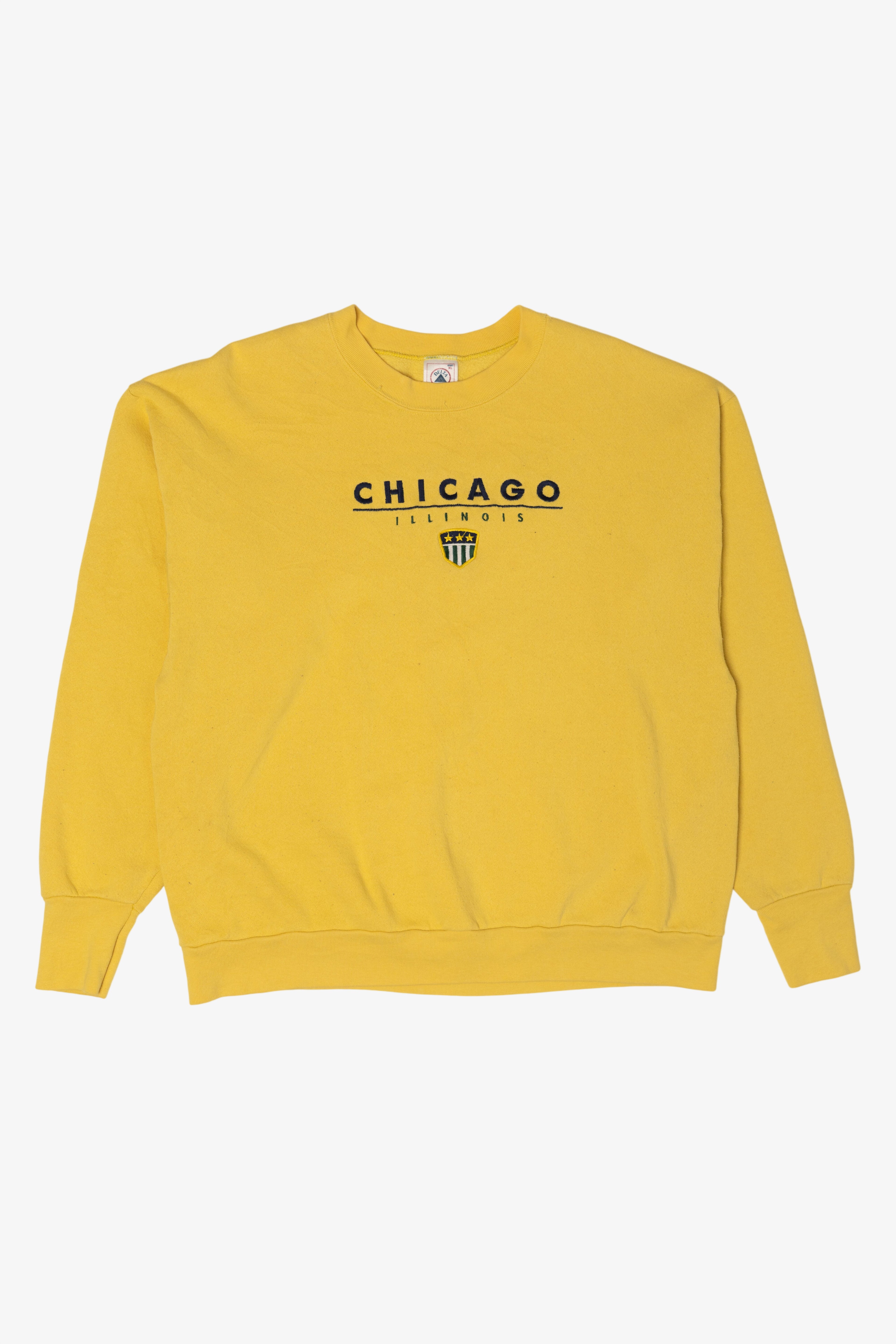 Vintage Yellow Chicago Illinois Sweatshirt (1990s)
