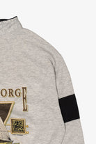 Vintage Lake George New York Quarter Zip Sweatshirt (1990s)