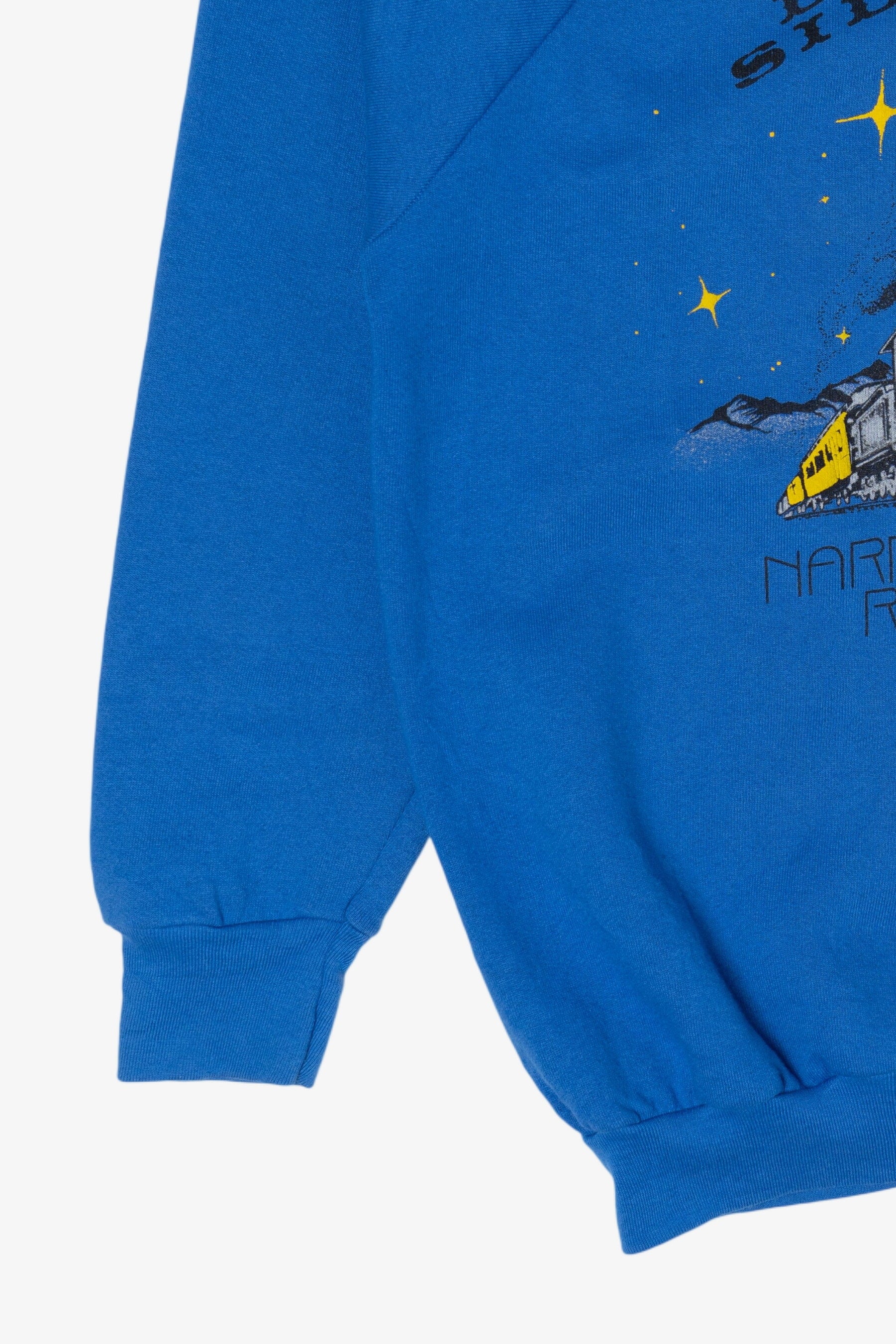 Vintage Blue Durango Silverton Narrow Gauge Railroad Raglan Sweatshirt (1990s)
