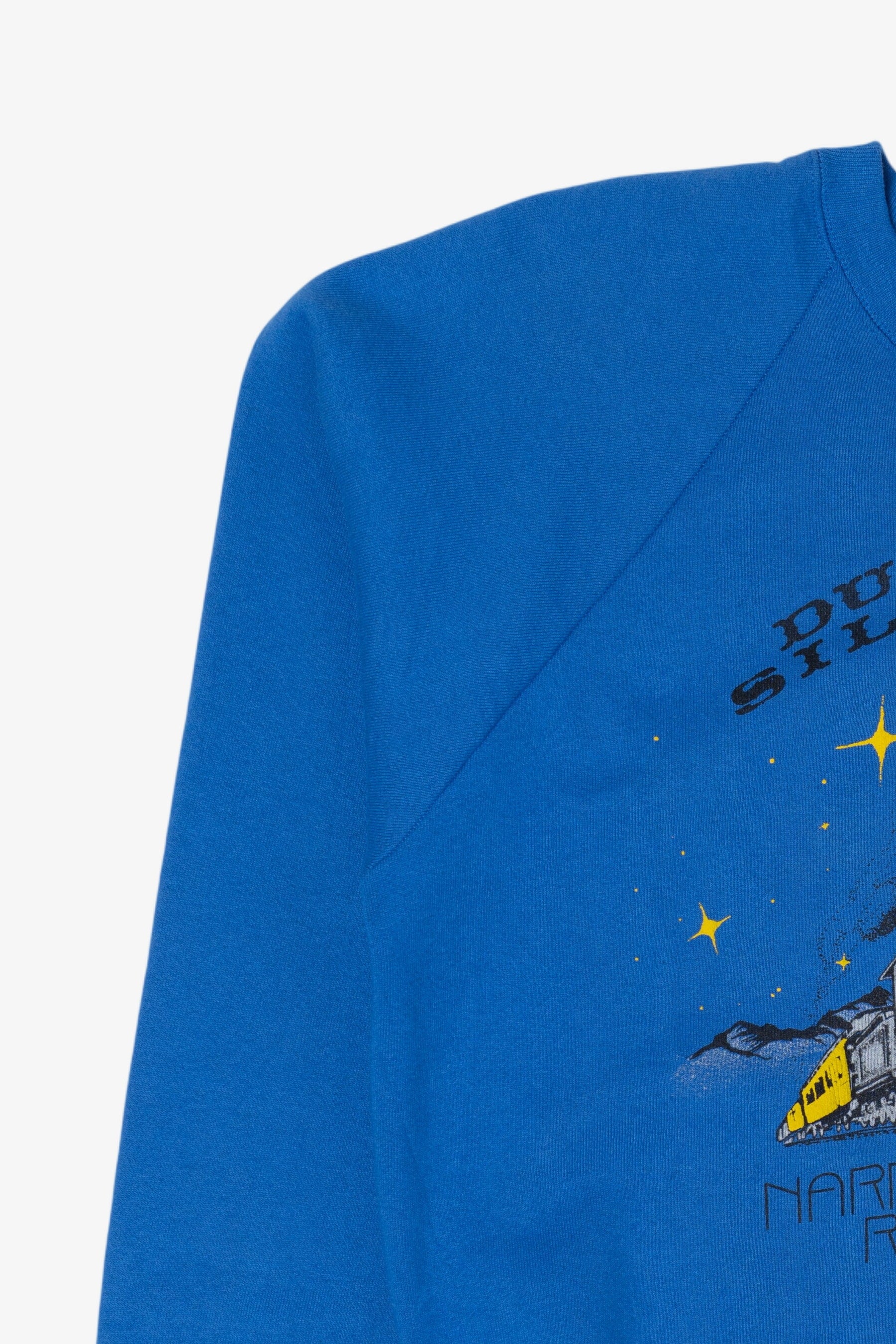 Vintage Blue Durango Silverton Narrow Gauge Railroad Raglan Sweatshirt (1990s)
