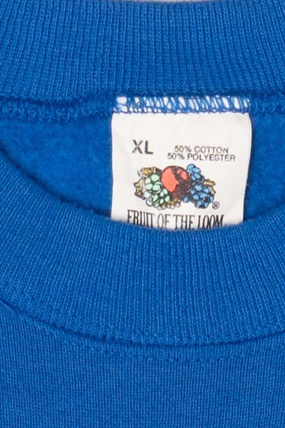 Vintage Blue Durango Silverton Narrow Gauge Railroad Raglan Sweatshirt (1990s)