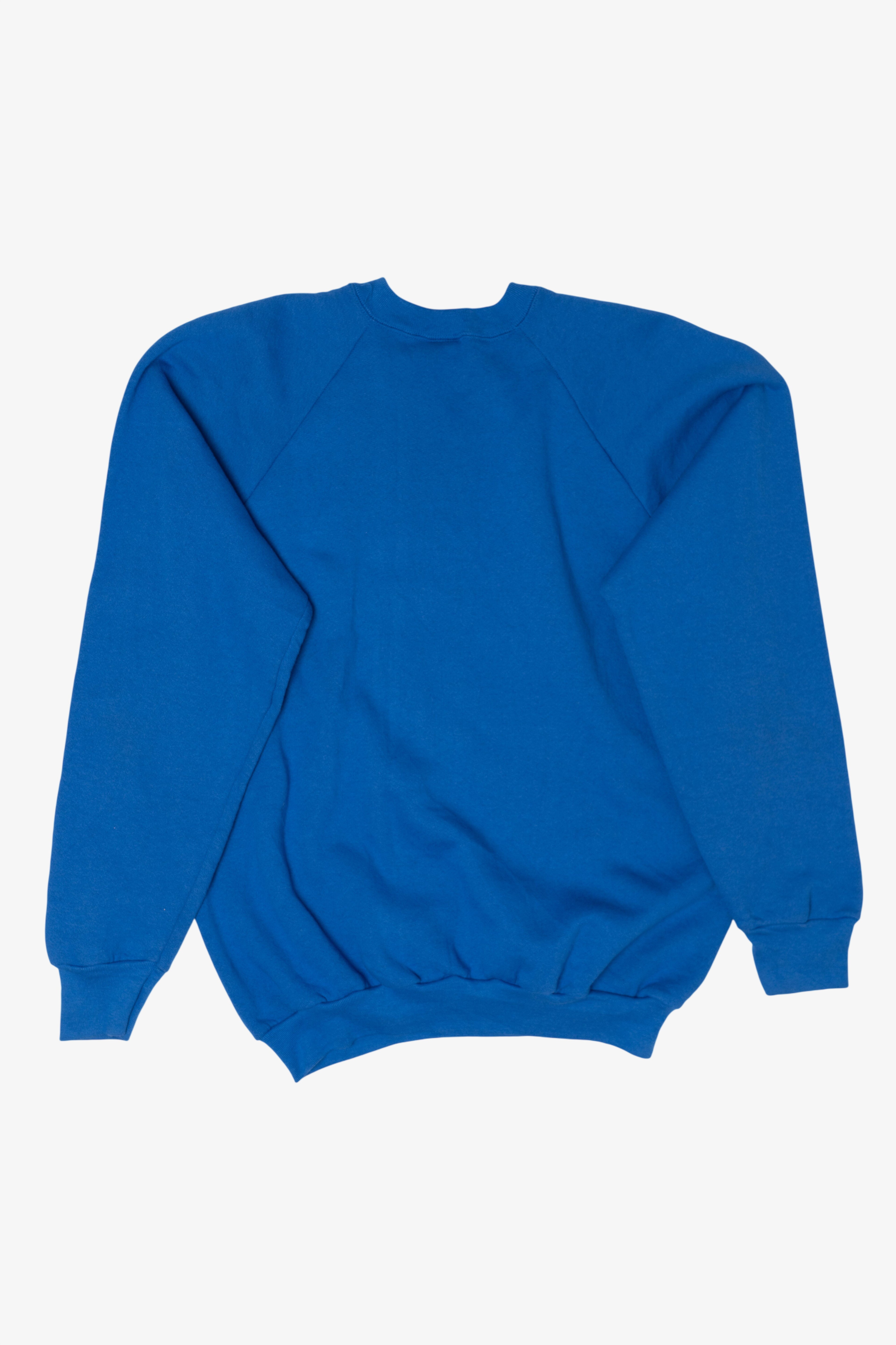 Vintage Blue Durango Silverton Narrow Gauge Railroad Raglan Sweatshirt (1990s)