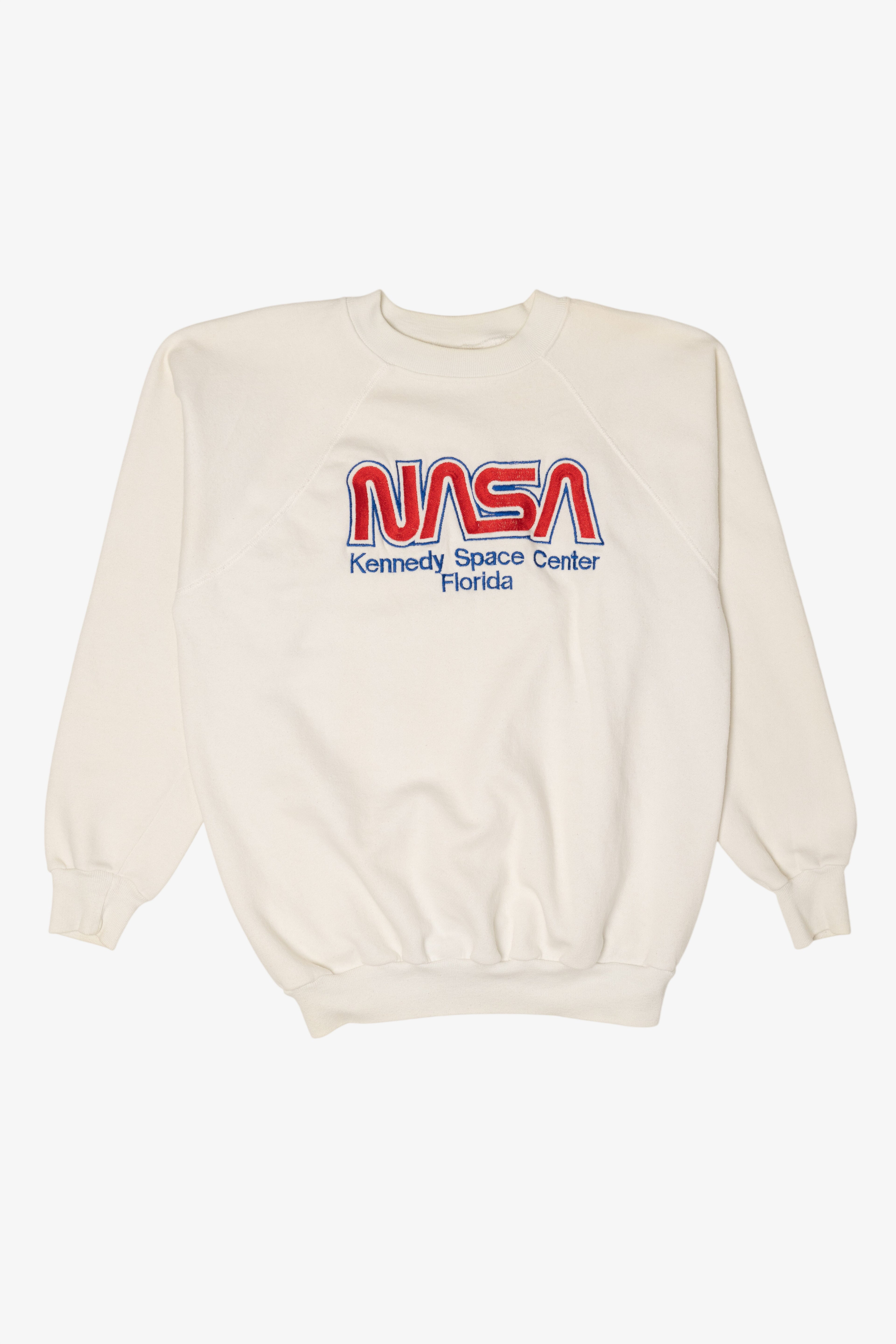 Vintage NASA Kennedy Space Center Florida Raglan Sweatshirt (1980s)