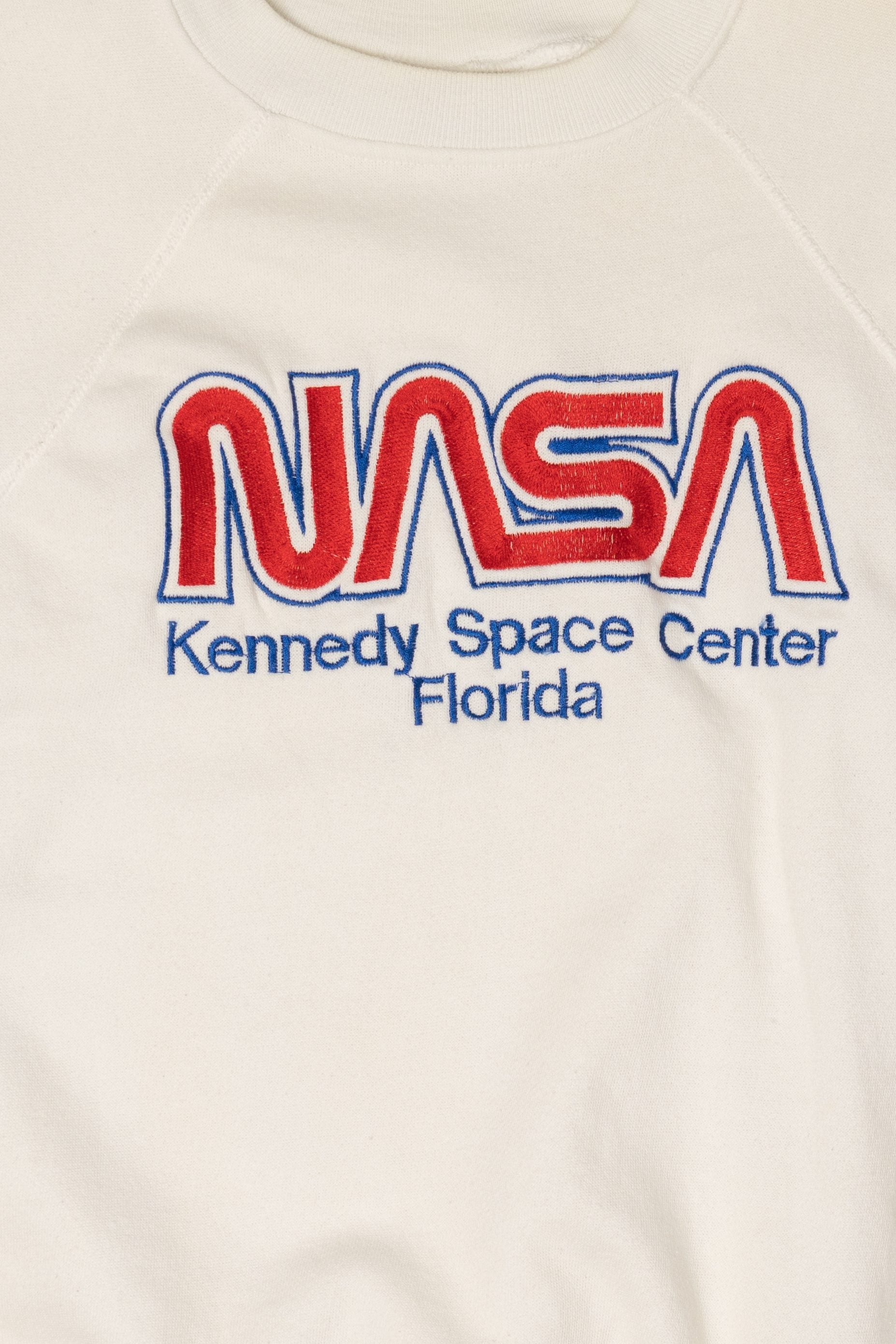 Vintage NASA Kennedy Space Center Florida Raglan Sweatshirt (1980s)