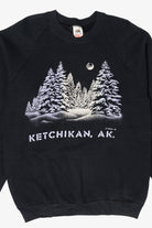 Vintage Ketchikan Alaska Raglan Sweatshirt (1980s)