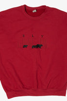 Red Ely Minnesota Embroidered Sweatshirt (2020s)