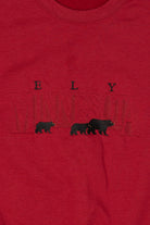 Red Ely Minnesota Embroidered Sweatshirt (2020s)