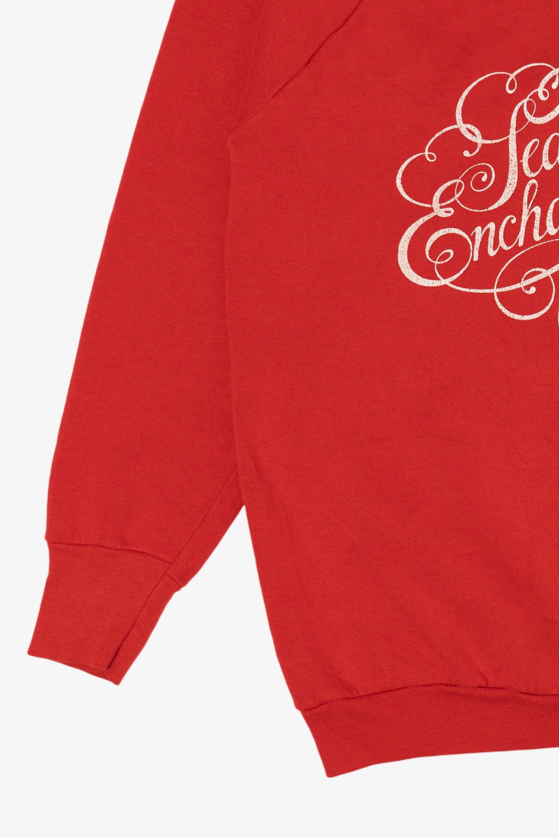 Vintage Red "A Season Of Enchantment" Staten Island Mall Raglan Sweatshirt (1990s)
