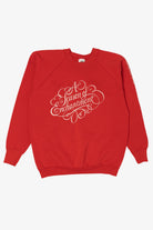 Vintage Red "A Season Of Enchantment" Staten Island Mall Raglan Sweatshirt (1990s)