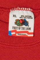 Vintage Red "A Season Of Enchantment" Staten Island Mall Raglan Sweatshirt (1990s)