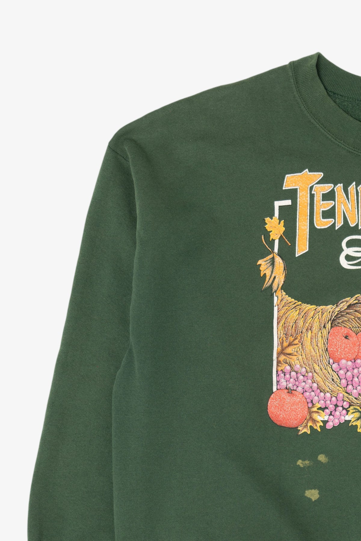 Vintage Dark Green Tennessee Autumn Harvest Fall Sweatshirt (1990s)