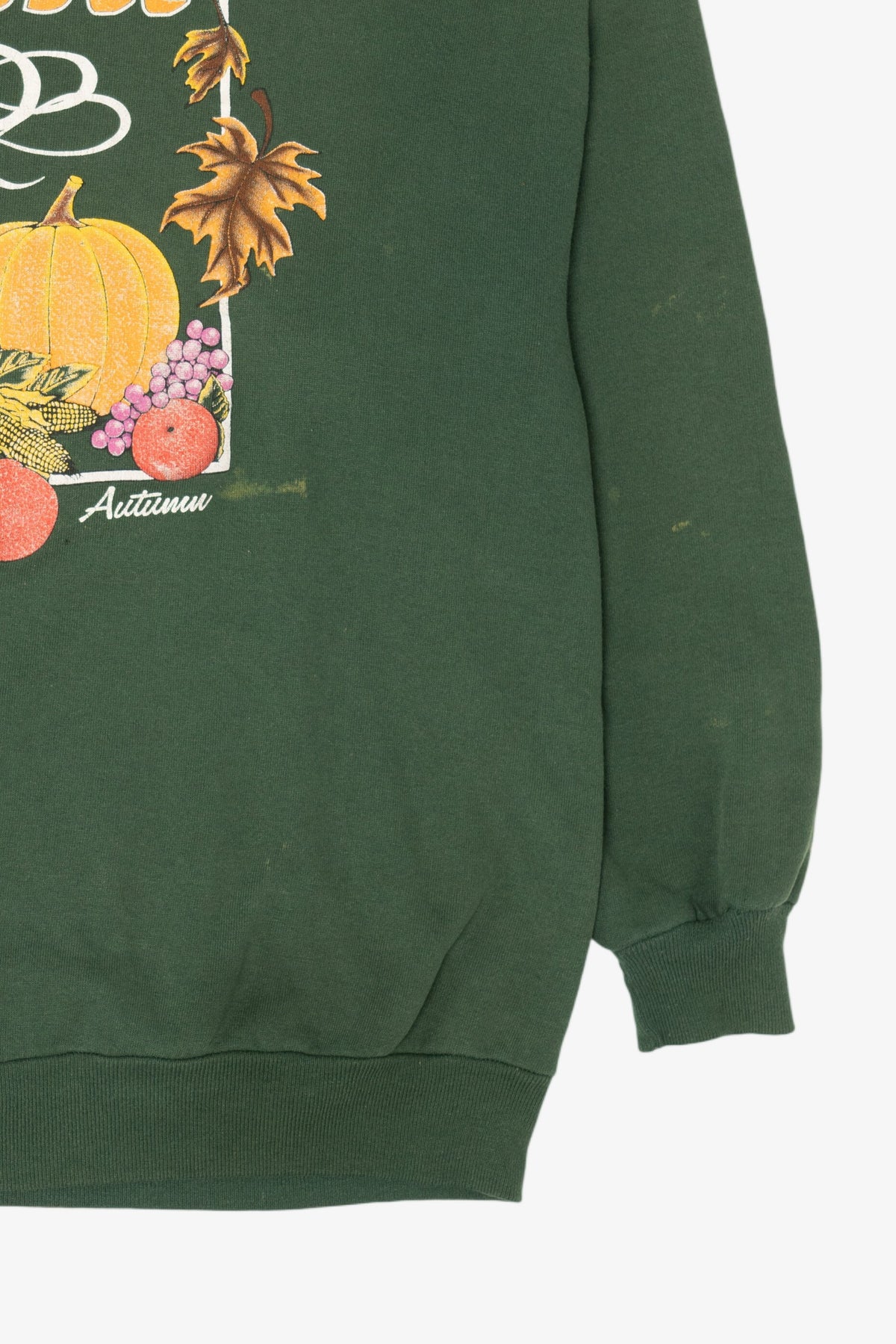 Vintage Dark Green Tennessee Autumn Harvest Fall Sweatshirt (1990s)