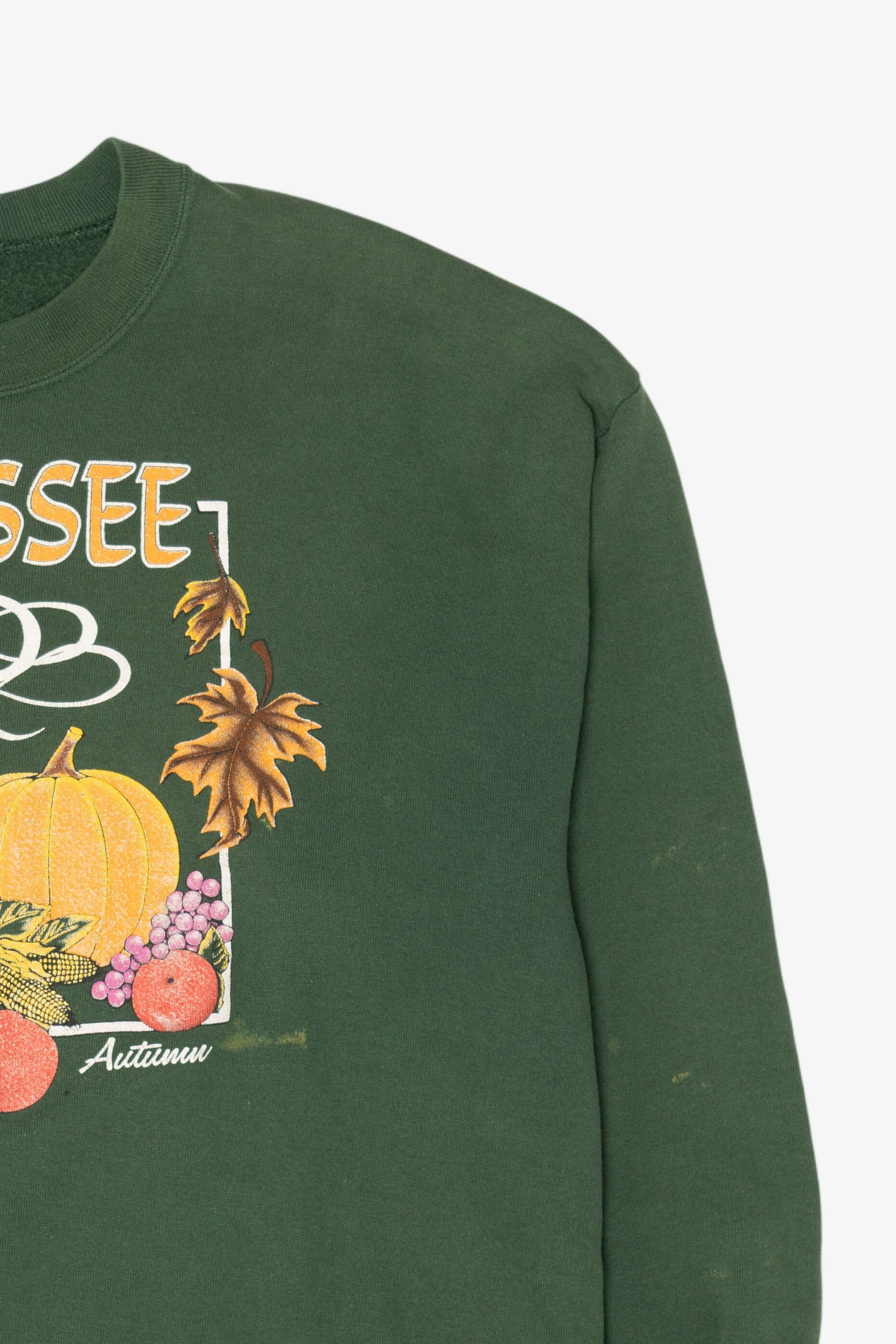 Vintage Dark Green Tennessee Autumn Harvest Fall Sweatshirt (1990s)