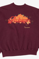 Vintage Burgundy Autumn Harvest Tennessee Pumpkins Hanes Sweatshirt (2000s)