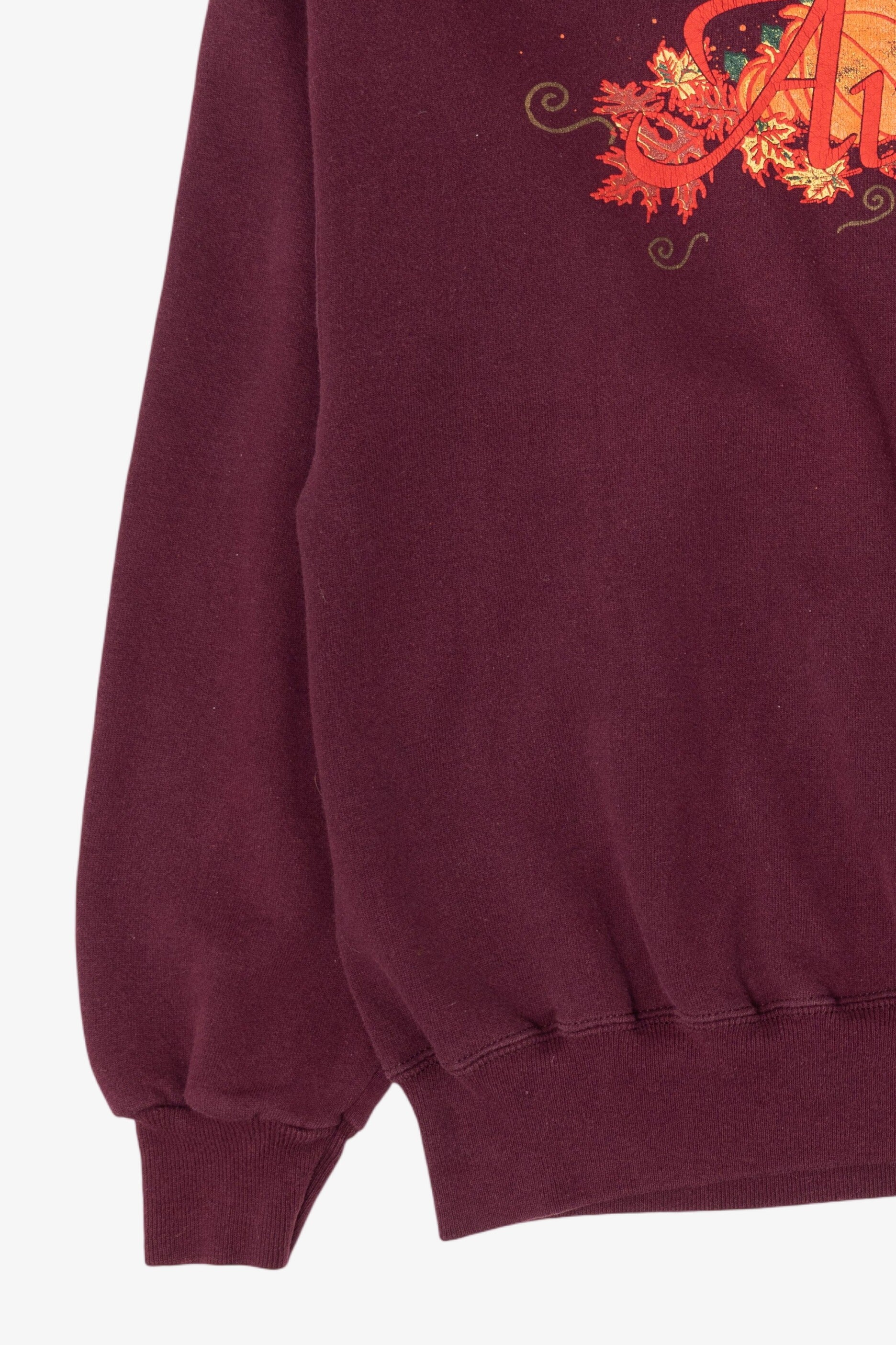 Vintage Burgundy Autumn Harvest Tennessee Pumpkins Hanes Sweatshirt (2000s)