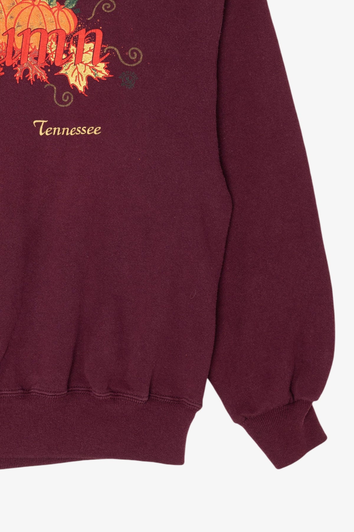Vintage Burgundy Autumn Harvest Tennessee Pumpkins Hanes Sweatshirt (2000s)