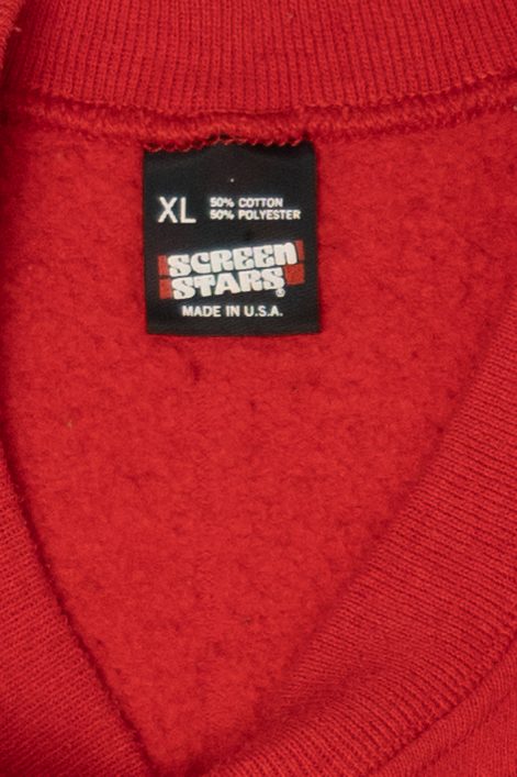 Vintage Red Chicago Skyline Raglan Sweatshirt (1990s)