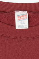 Vintage Embossed Burgundy "England" Sweatshirt (1990s)