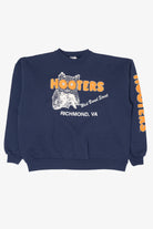 Vintage Navy Blue Hooters Richmond Virginia Sweatshirt (1990s)