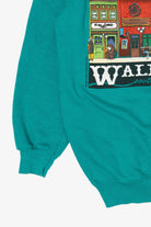 Vintage Teal Wall Drug South Dakota Raglan Sweatshirt (1990s)