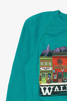 Vintage Teal Wall Drug South Dakota Raglan Sweatshirt (1990s)