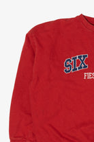 Red Six Flags Fiesta Texas Sweatshirt (2010s)