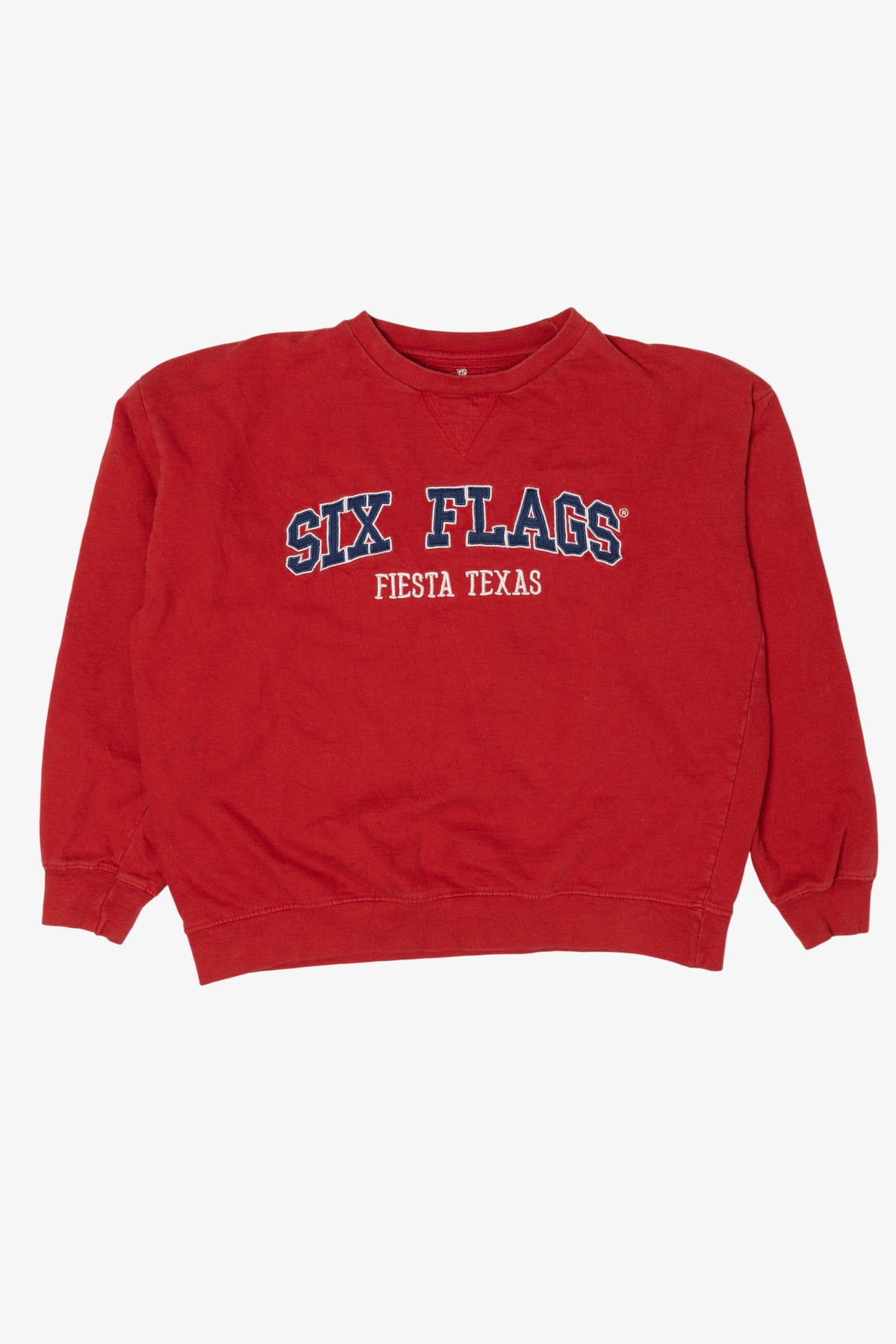 Red Six Flags Fiesta Texas Sweatshirt (2010s)