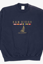 Vintage Navy Blue San Diego California Sweatshirt (1990s)