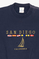 Vintage Navy Blue San Diego California Sweatshirt (1990s)