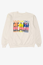Vintage Waikiki Beach Hawaii Raglan Sweatshirt (1990s)