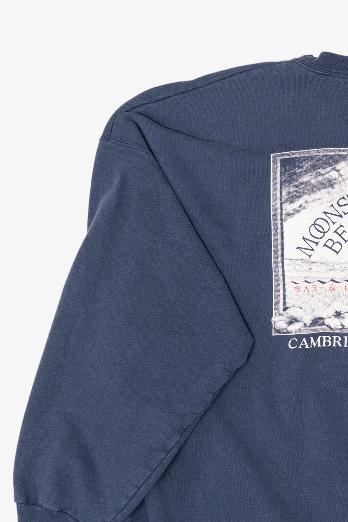 Vintage Navy Blue Moonstone Beach Bar & Grill California Sweatshirt (1990s)