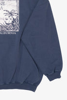 Vintage Navy Blue Moonstone Beach Bar & Grill California Sweatshirt (1990s)