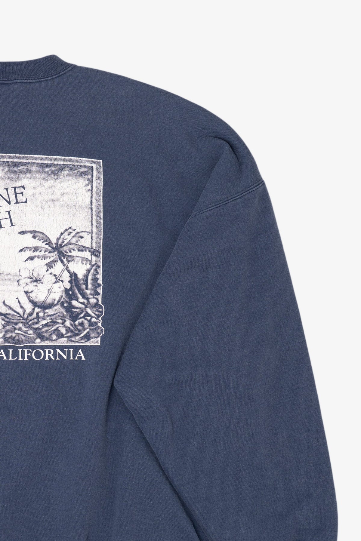 Vintage Navy Blue Moonstone Beach Bar & Grill California Sweatshirt (1990s)
