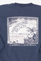 Vintage Navy Blue Moonstone Beach Bar & Grill California Sweatshirt (1990s)