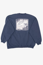 Vintage Navy Blue Moonstone Beach Bar & Grill California Sweatshirt (1990s)