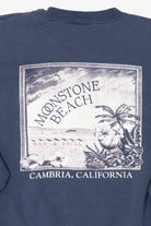 Vintage Navy Blue Moonstone Beach Bar & Grill California Sweatshirt (1990s)
