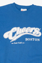 Vintage Blue Cheers Boston "Last Call" Sweatshirt (1990s)