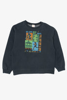 Vintage Navy Blue Big Creek Annual Fall Bike Ride And Run Sweatshirt (2000s)