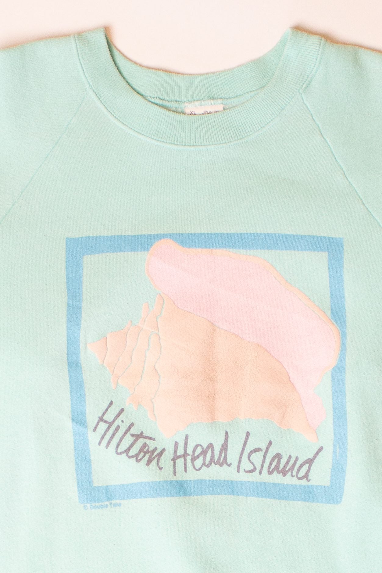 Vintage Hilton Head Island Cropped Sleeve Sweatshirt (1990s)